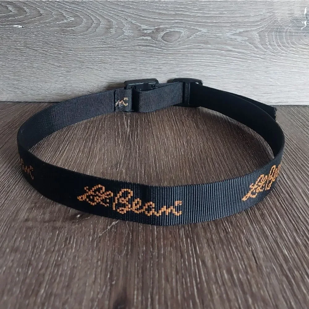 LL Bean Black Nylon Belt 43